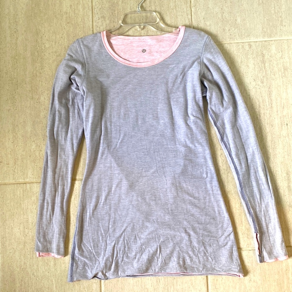 LuLulemon long sleeve, reversible top in medium